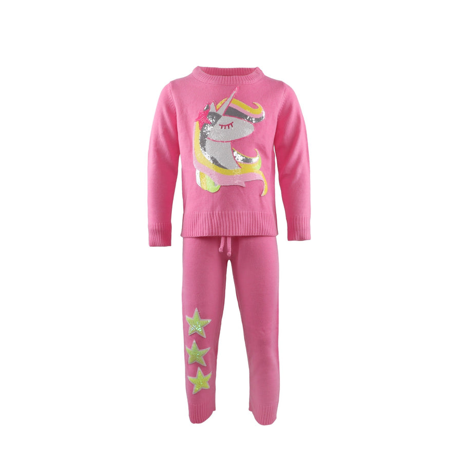 Unicorn Patch Knit 2pc Crew