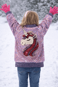 Aspen's Sequin Bomber - Unicorn