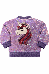 Aspen's Sequin Bomber - Unicorn