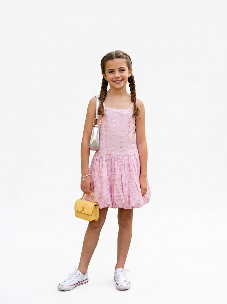 Theme Heart Bubble Dress Pink