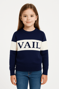 Vail Sweater Crew - Navy Blue