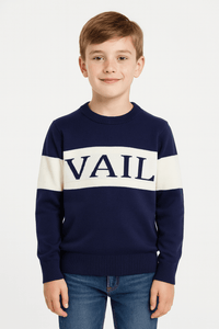 Vail Sweater Crew - Navy Blue