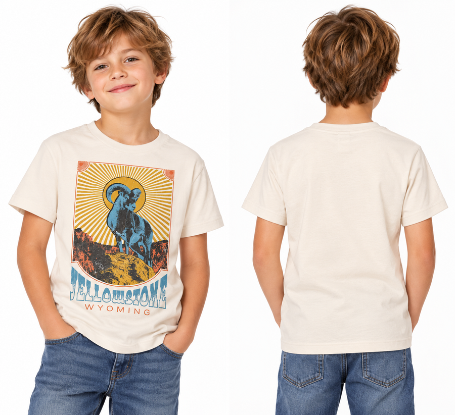 Kid D SS Tee - Yellowstone Wyoming