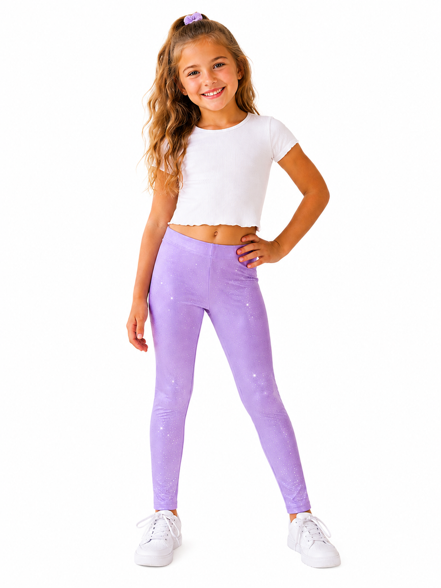Mia Legging Purple Sparkle