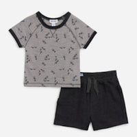 SKATER BOY SS SET GREY SKATEBOARD