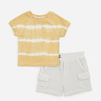 SUNNY TIE DYE SS SET SUNNY YLW T DYE