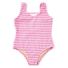 1pc - crinkle - pink stripe pink