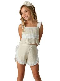 Ooh Lala Evie Short set oatmeal