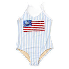 1pc - sequins - americana blue
