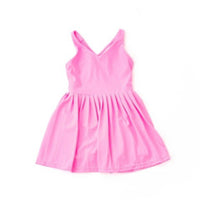 dress - pleated active - pink pink