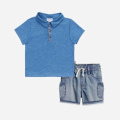 Big Sur Polo Set Bow Blue
