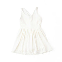 dress - pleated active - white white