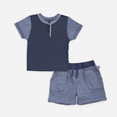 CLOUD WASH SHORT SET NAVY